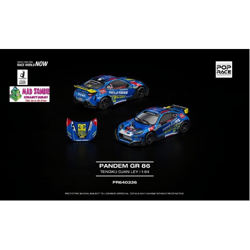 Pop Race 1/64 - PANDEM GR 86 TENGKU DJAN LEY - PRE-ORDER