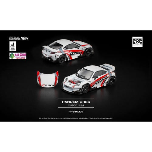 Pop Race 1/64 - PANDEM GR86 - CUSCO -  PRE-ORDER