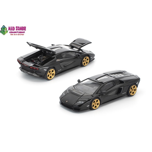 Pop Race 1/64 - LAMBORGHINI COUNTACH LPI 800-4 DEEP BLACK - PRE-ORDER