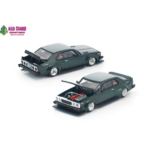 Pop Race 1/64 - SKYLINE C210 DARK GREEN - PRE-ORDER