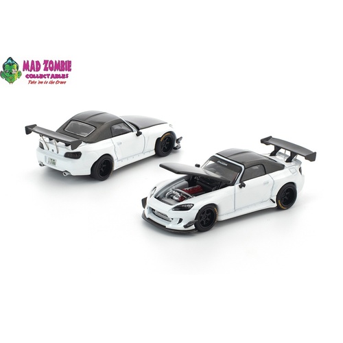 Pop Race 1/64 -PANDEM S2000 SOFTTOP WHITE TOOLING VARIANT - PRE-ORDER