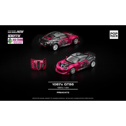 Pop Race 1/64 - 1087x GT86 -  PRE-ORDER