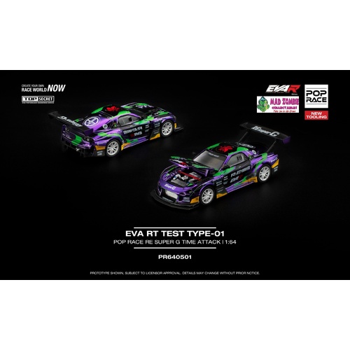 Pop Race 1/64 - EVA RT TEST TYPE-01 POP RACE RE SUPER G TIME ATTACK - PRE-ORDER