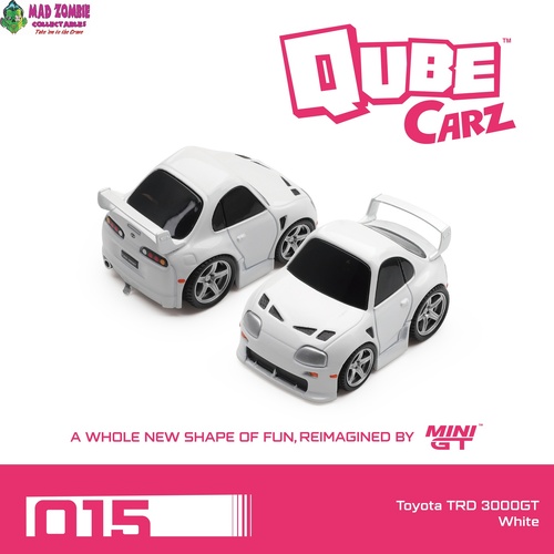 MINI GT Qube Carz - Toyota TRD 3000GT White / Blister packaging - PRE-ORDER