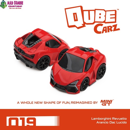 MINI GT Qube Carz - Lamborghini Revuelto Arancio Dec lucido / Blister packaging - PRE ORDER