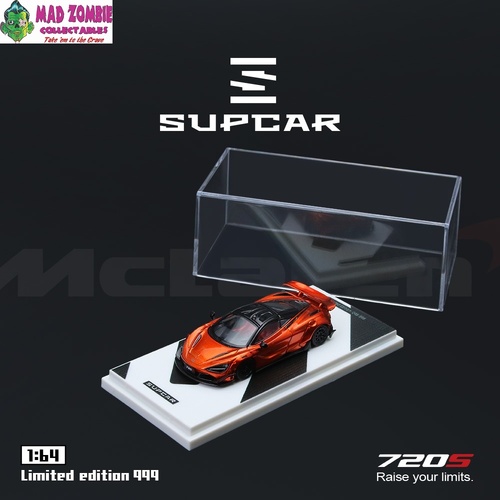SupCar 1/64 - McLaren 720S Bright Orange (Limited to 999 Pieces World Wide) - PRE-ORDER