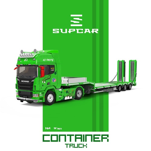 SupCar 1/64 - Scania Flatbed Trailer - AO Racing Rexy Livery - PRE-ORDER