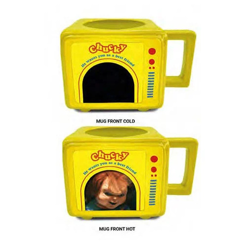 Chucky - Face - Retro TV Heat Change Mug