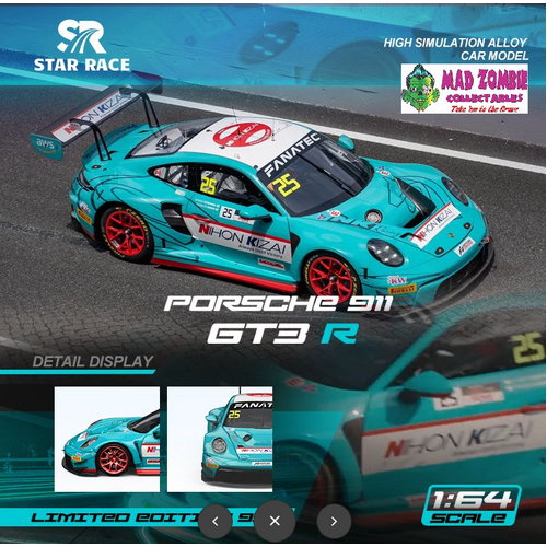 Star Race 1/64 - Porsche 911 GT3 Race Livery #25