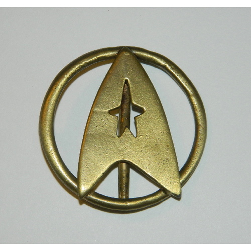 Star Trek Classic Movie Uniform Aged Brass Belt Buckle