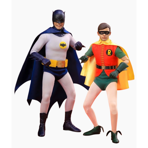 Batman 1966 - Saturn Toys Dynamic Duo 1/6 Scale Action Figures – Batman & Robin - Pre-Loved