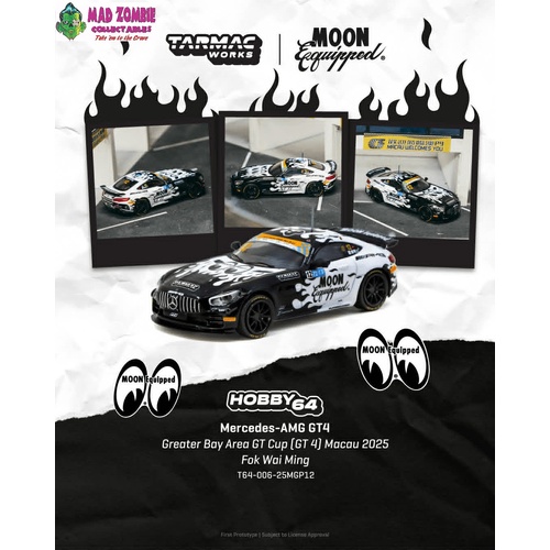 Tarmac Works Hobby 64 - Mercedes-AMG GT4 Greater Bay Area GT Cup (GT 4) Macau 2025 FOK Wai Ming - (PRE-ORDER)