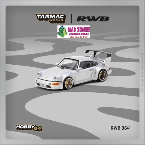 Tarmac Works Hobby 64 - RWB 964 Silver  (PRE-ORDER)