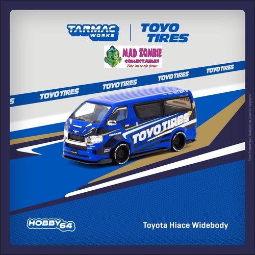 Tarmac Works Hobby 64 - Toyota Hiace Widebody Toyo Tires  (PRE-ORDER)