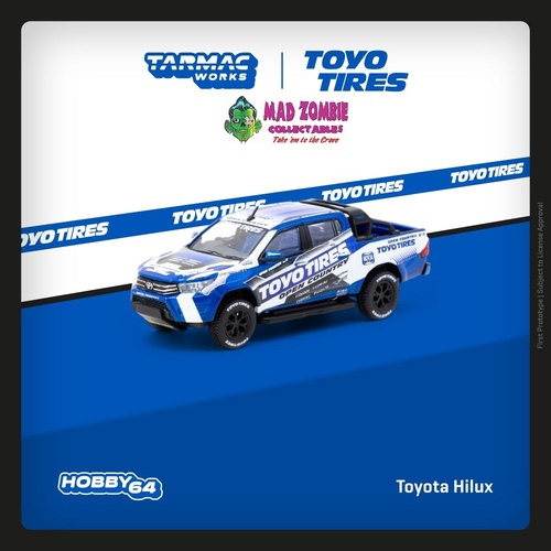 Tarmac Works Hobby 64 -Toyota Hilux Toyo Tires  (PRE-ORDER)