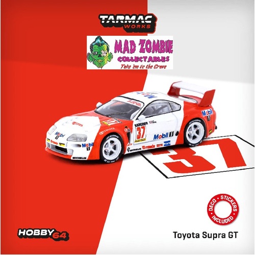 Tarmac Works 1:64 Hobby 64 - Toyota Supra GT BPR Zhuhai 1995 P. Alliot / P-H. Raphanel #37