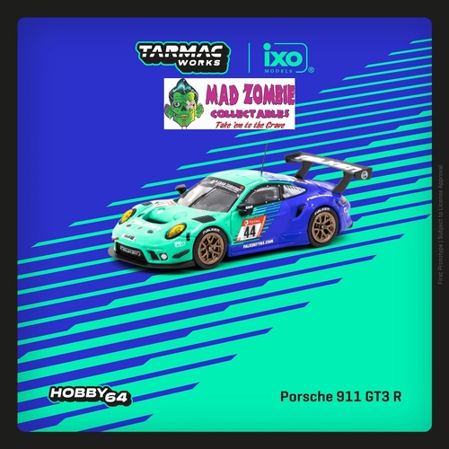 Tarmac Works Hobby 64 - Porsche 911 GT3 R Nürburgring 24h 2019 Falken – K. Bachler / J. Bergmeister / M. Ragginger / D. Werner