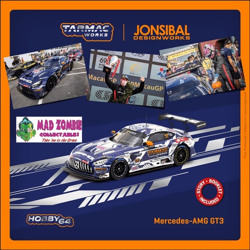Tarmac Works Hobby 64 - Mercedes-AMG GT3 Macau GT Cup 2022 Winner Craft-Bamboo Racing Maro Engel
