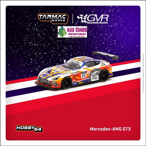 Tarmac Works 1:64 Hobby 64 - Mercedes-AMG GT3 24 Hours of SPA 2022 GruppeM Racing M. Engel / M. Buhk/ M. Grenier