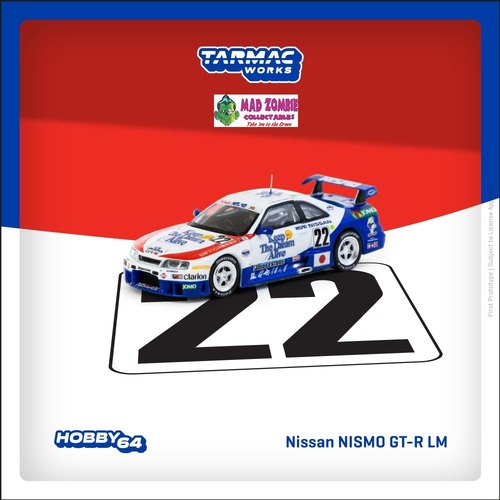 Tarmac Works Hobby 64 1/64 Scale - Nissan NISMO GT-R LM 24h of Le Mans 1995 H. Fukuyama / M. Kondo / S. Kasuya  (PRE-ORDER)