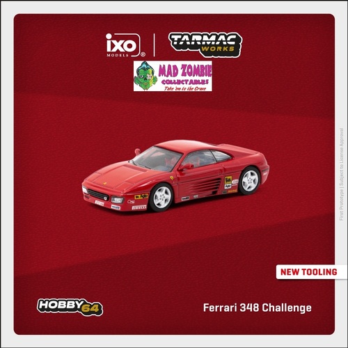 Tarmac Works Hobby 64 1/64 Scale - Ferrari 348 Challenge Presentation (PRE-ORDER)