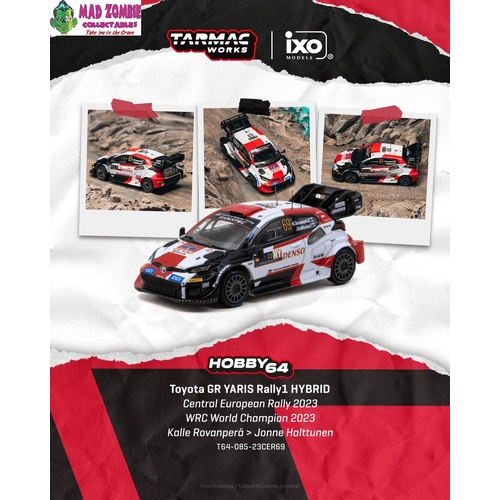 Tarmac Works Hobby 64 - Toyota GR YARIS Rally1 HYBRID Central European Rally 2023 WRC World Champion 2023 Kalle Rovanperä / Jonne Halttun - PRE-ORDER