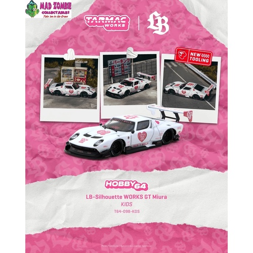 Tarmac Works Hobby 64 - LB-Silhouette WORKS GT Miura KIDS - (PRE-ORDER)