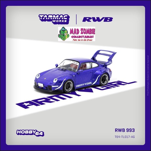 Tarmac Works Hobby 64 - RWB 993 ARMY GIRL - (PRE-ORDER)