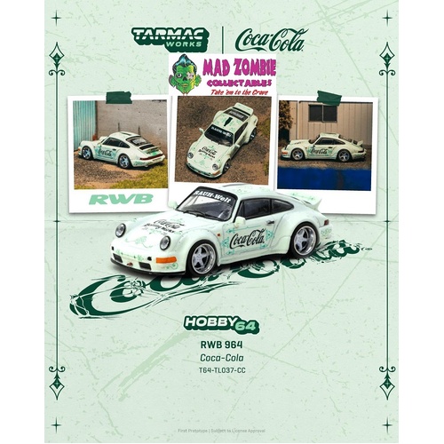 Tarmac Works Hobby 64 - RWB 964 Coca-Cola - (PRE-ORDER)
