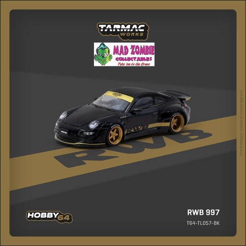 Tarmac Works Global 64 - RWB 997 Black - (PRE-ORDER)