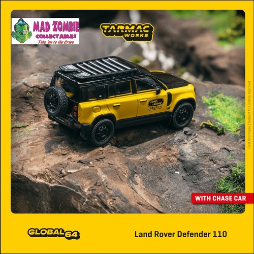 Tarmac Works 1:64 Global 64 - Land Rover Defender 110 Trophy Edition Yellow 