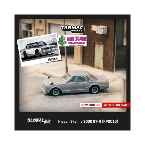 Tarmac Works Global 64 - Nissan Skyline 2000 GT-R (KPGC10) Silver