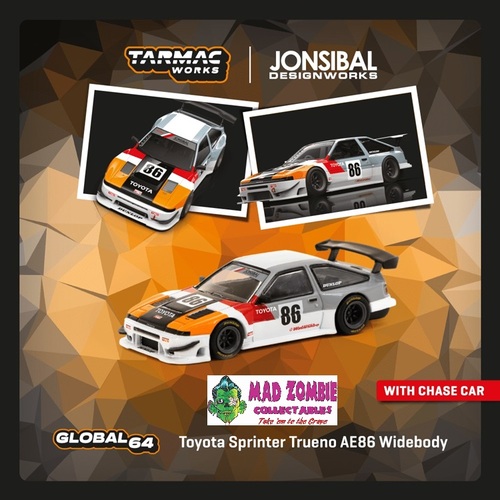 Tarmac Works Global 64 -  Toyota Sprinter Trueno AE86 Widebody TRD
