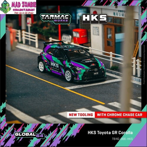 Tarmac Works Global 64 -  HKS Toyota GR Corolla - (PRE-ORDER)