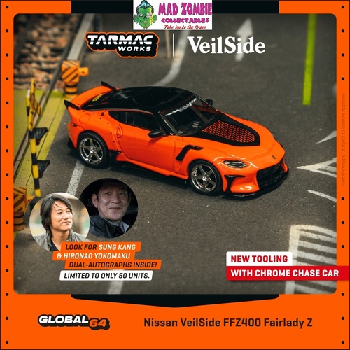 Tarmac Works Global 64 - Nissan VeilSide FFZ400 Fairlady Z Orange  (PRE-ORDER)