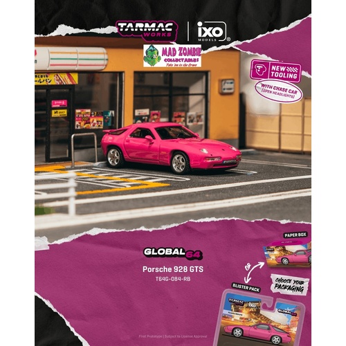 Tarmac Works Global 64  -  Porsche 928 GTS Rubystone Red (Possible Chase Supplied) - (PRE-ORDER)