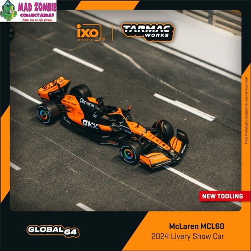 Tarmac Works Global 64 1/64 Scale - McLaren MCL60 2024 Livery Show Car (PRE-ORDER)