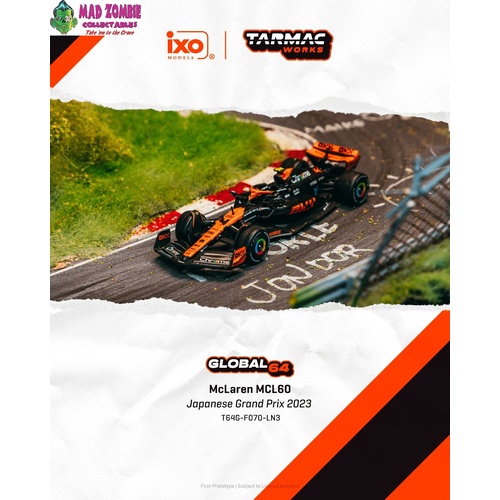 Tarmac Works Hobby 64 - McLaren MCL60 Japanese Grand Prix 2023 Lando Norris - (PRE-ORDER)