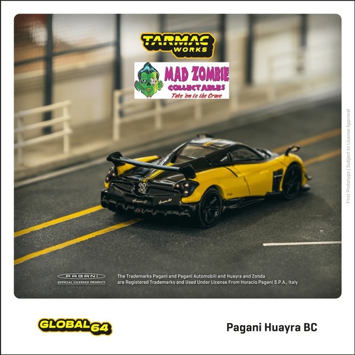 Tarmac Works 1:64 Global 64 - Pagani Huayra BC Giallo Limone