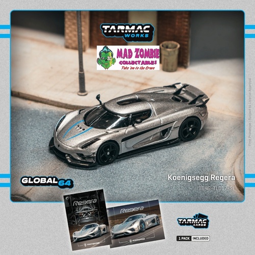 Tarmac Works Global 64 -  Nissan Skyline (R32) Widebody HKS Model Car + Trading Cards Combo Set - (PRE-ORDER)