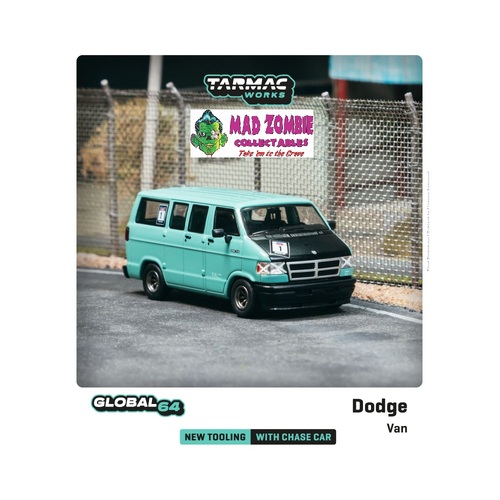 Tarmac Works 1:64 Global 64 - Dodge Van Light Green