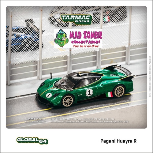 Tarmac Works Global 64 - Pagani Huayra R Verde Trifoglio 