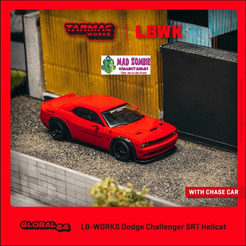 Tarmac Works 1:64 Global 64 - LB-WORKS Dodge Challenger SRT Hellcat Red
