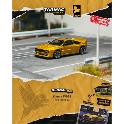 Tarmac Works Global 64 - Kimera EVO38 Gold - (PRE-ORDER)