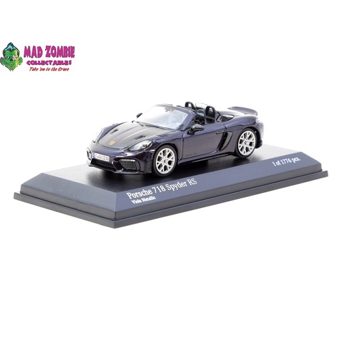 COLLAB64 - MINICHAMPS x Tarmac Works 1/64 Porsche 718 Spyder RS Viola Metallic - (PRE-ORDER)