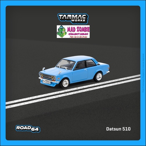 Tarmac Works Hobby 64 - Datsun 510 Light Blue (PRE-ORDER)