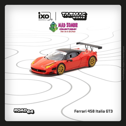 Tarmac Works Hobby 64 - Ferrari 458 Italia GT3 Red  (PRE-ORDER)