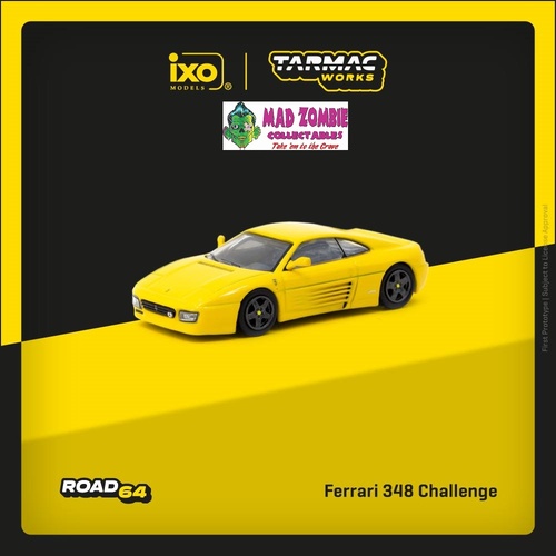 Tarmac Works Hobby 64 - Ferrari 348 Challenge Yellow  (PRE-ORDER)
