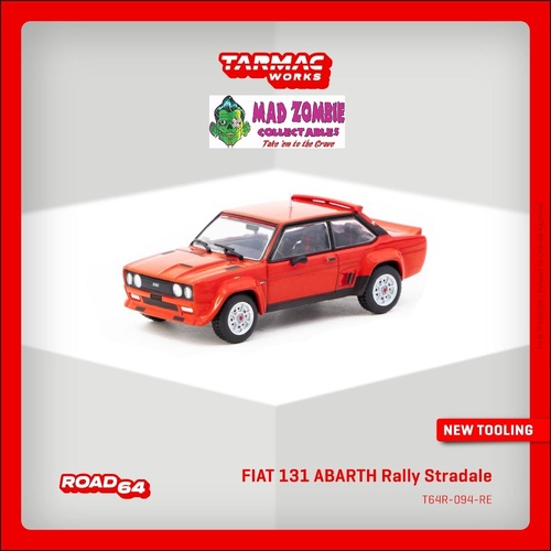 Tarmac Works Global 64 - FIAT 131 ABARTH Rally Stradale Red - (PRE-ORDER)