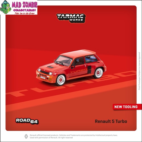 Tarmac Works 1/64 Road 64 - Renault 5 Turbo Red